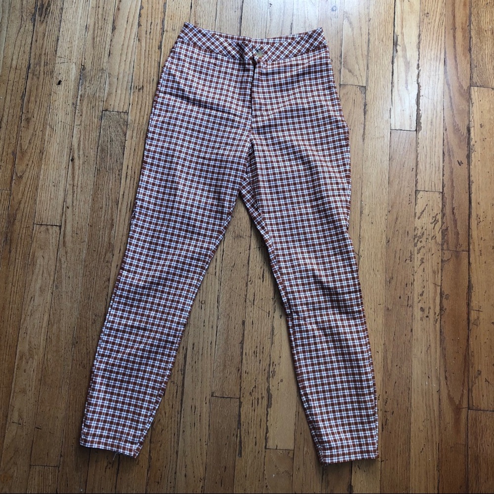 PacSun skinny plaid pants